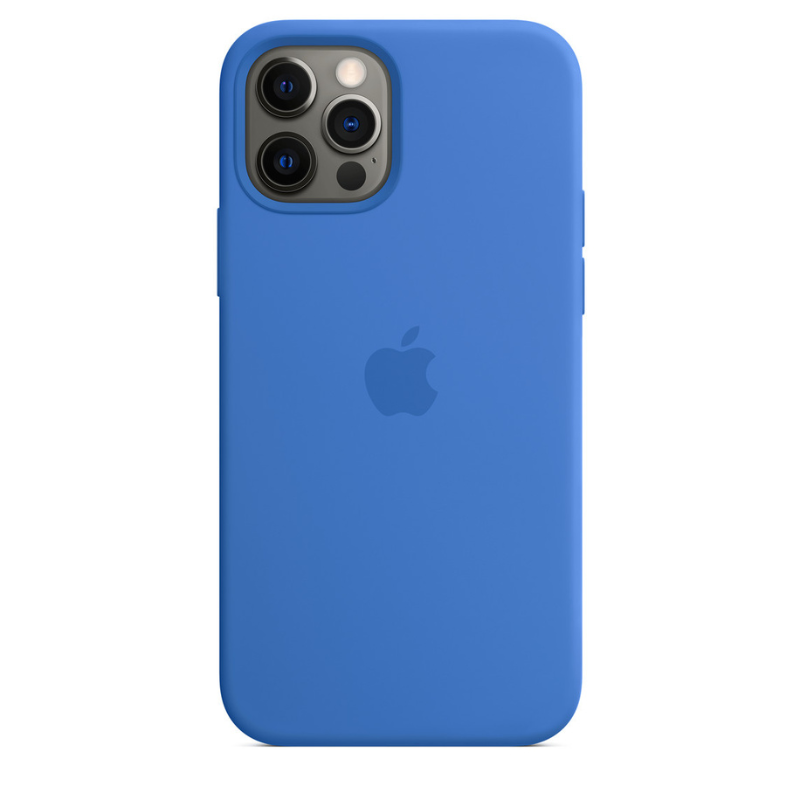 Capa para iPhone de Silicone Blue Capri Série 12