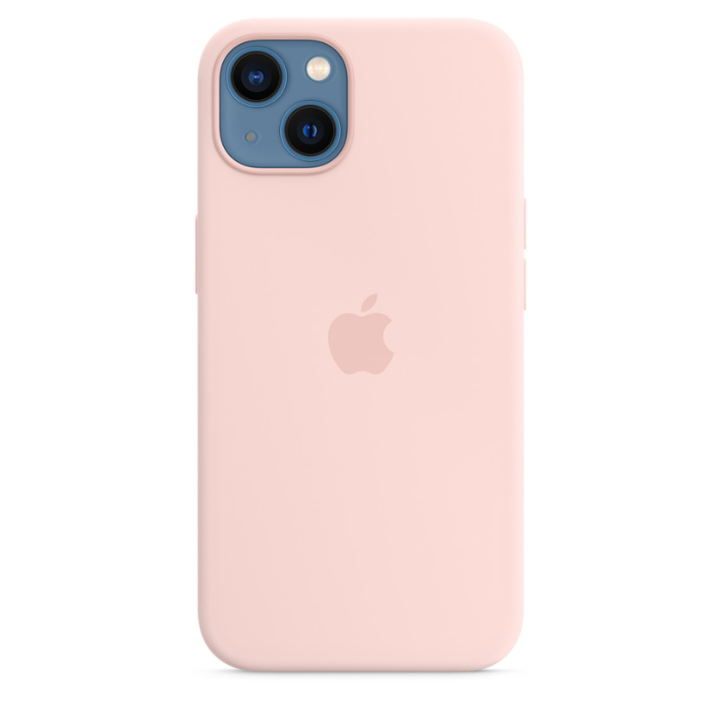 Capa para iPhone de Silicone Chalk Pink Série 13