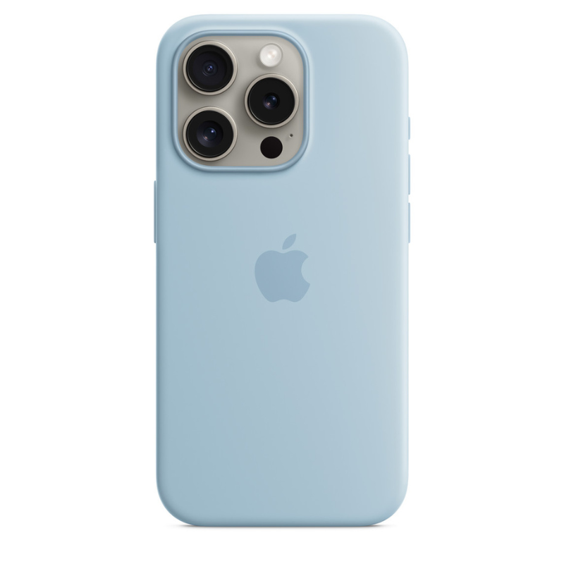 Capa para iPhone de Silicone Lithi Blue Série 15