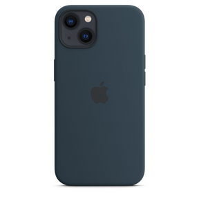 Capa para iPhone de Silicone Abyss Blue Série 13