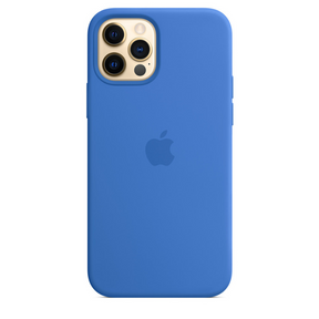 Capa para iPhone de Silicone Blue Capri Série 12