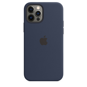 Capa para iPhone de Silicone Deep Navy Série 12