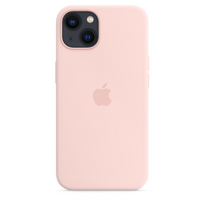 Capa para iPhone de Silicone Chalk Pink Série 13