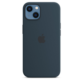 Capa para iPhone de Silicone Abyss Blue Série 13