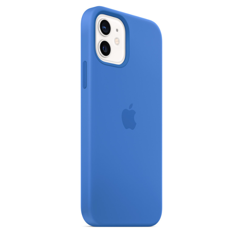 Capa para iPhone de Silicone Blue Capri Série 12