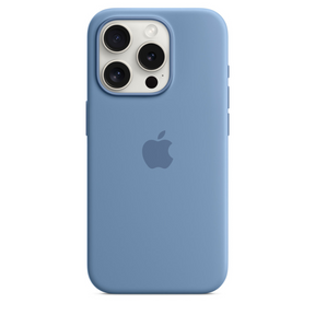 Capa para iPhone de Silicone Azul Winter Série 15