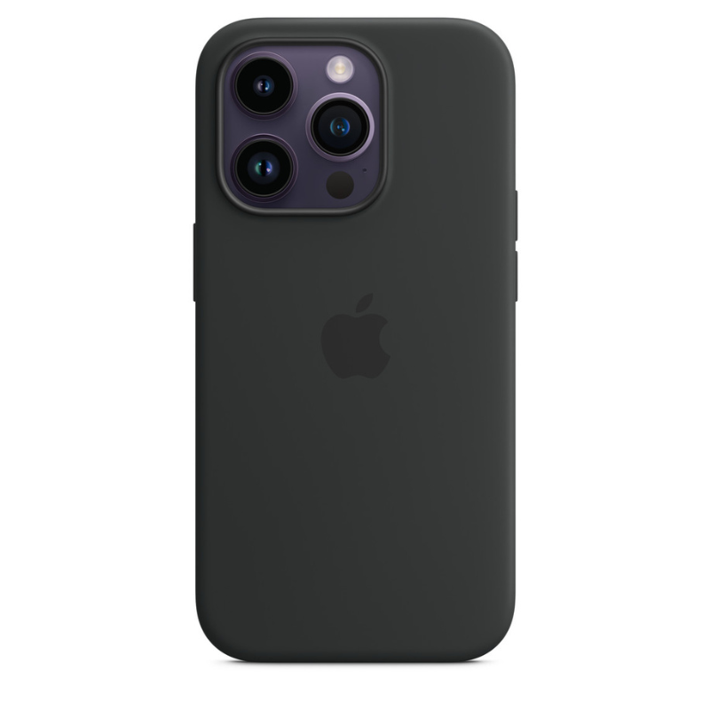 Capa para iPhone de Silicone Preto Série 14