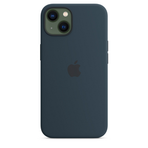 Capa para iPhone de Silicone Abyss Blue Série 13