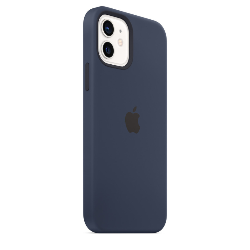 Capa para iPhone de Silicone Deep Navy Série 12