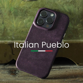 Capa para iPhone de Couro Pueblo Italiano