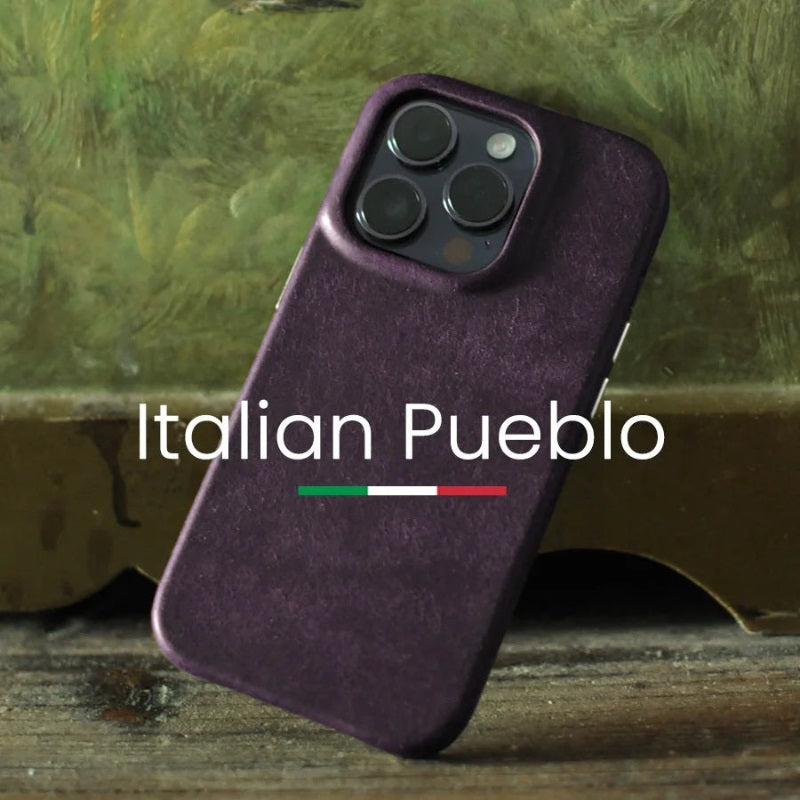 Capa para iPhone de Couro Pueblo Italiano