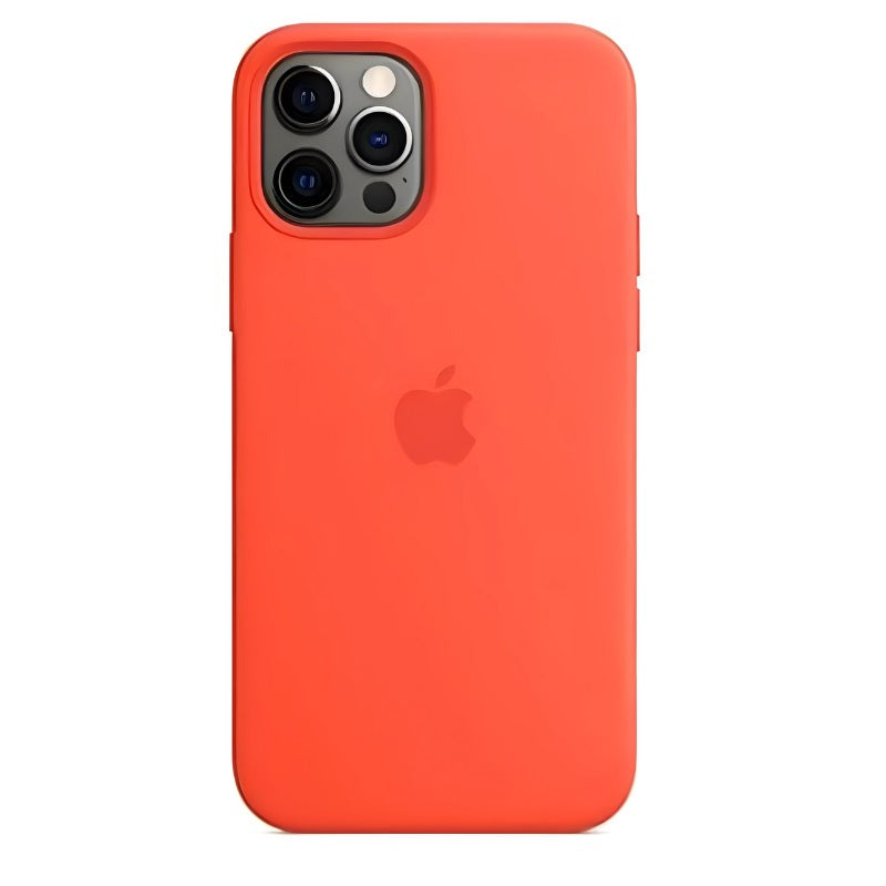 Capa para iPhone de Silicone Electric Orange Série 12