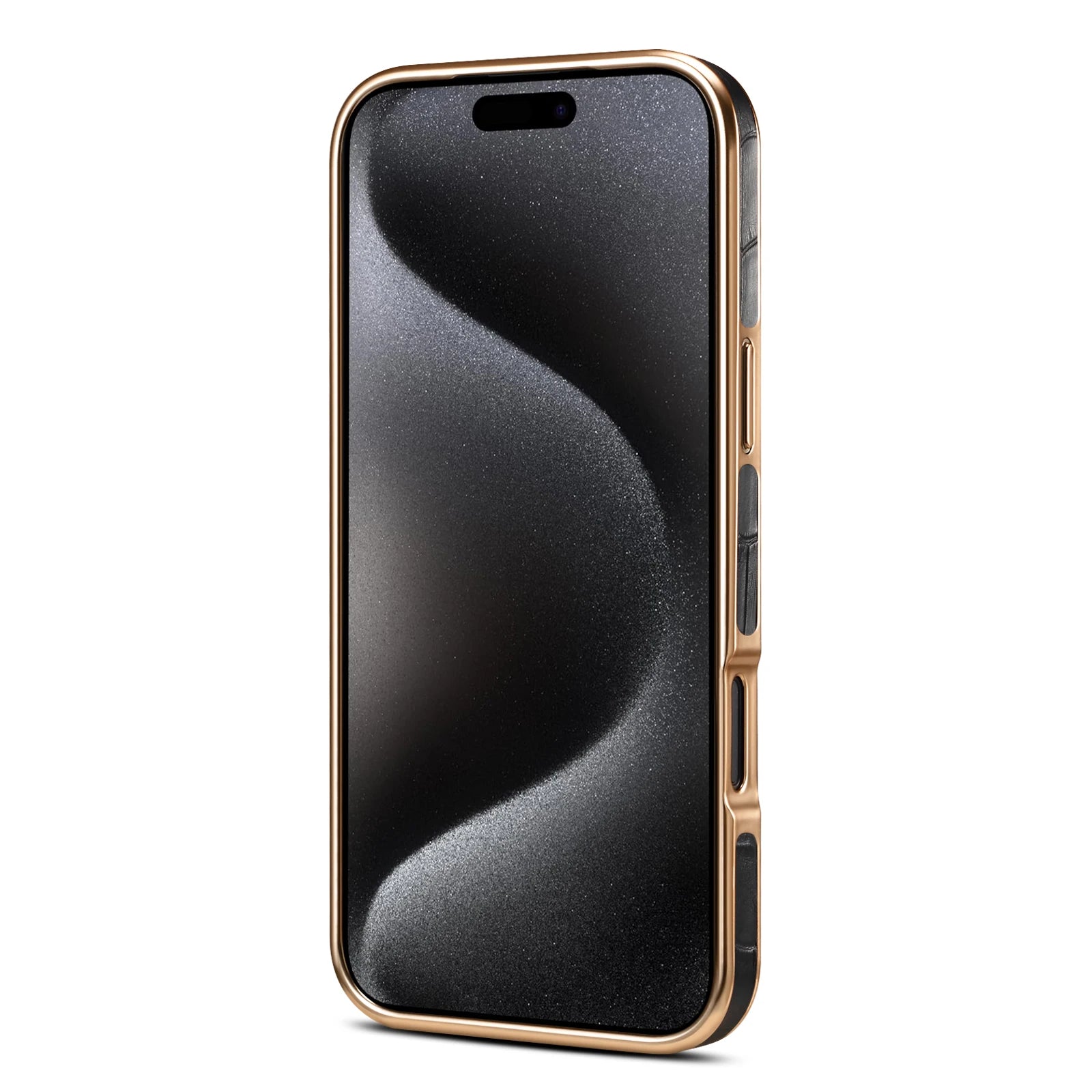 iPhone com a capa Crocodile visto de frente
