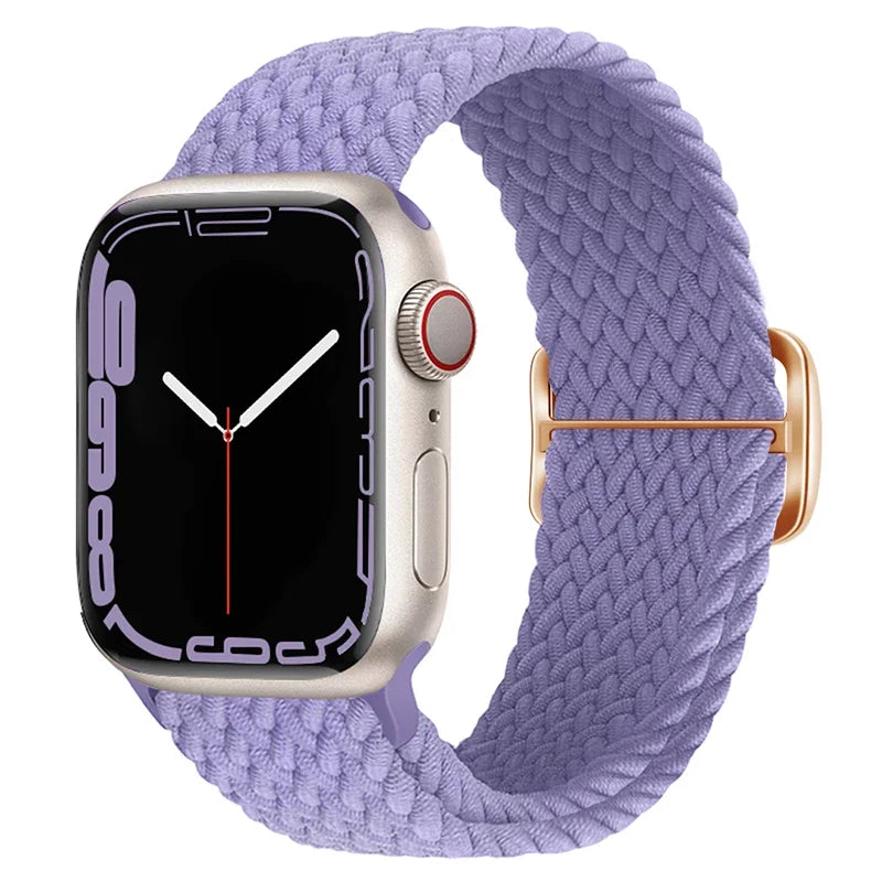 Pulseira para Apple Watch Trança Elástica Lavanda