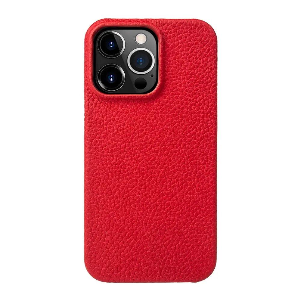 Capa para iPhone Couro Vermelho