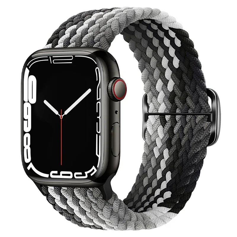 Pulseira para Apple Watch Trança Elástica Arco-íris