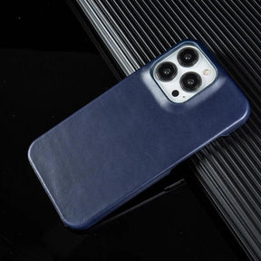 Capa iPhone Couro Azul