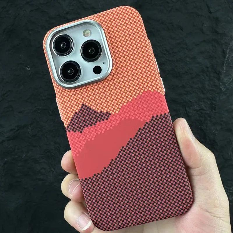 Capa para iPhone Carbon Red