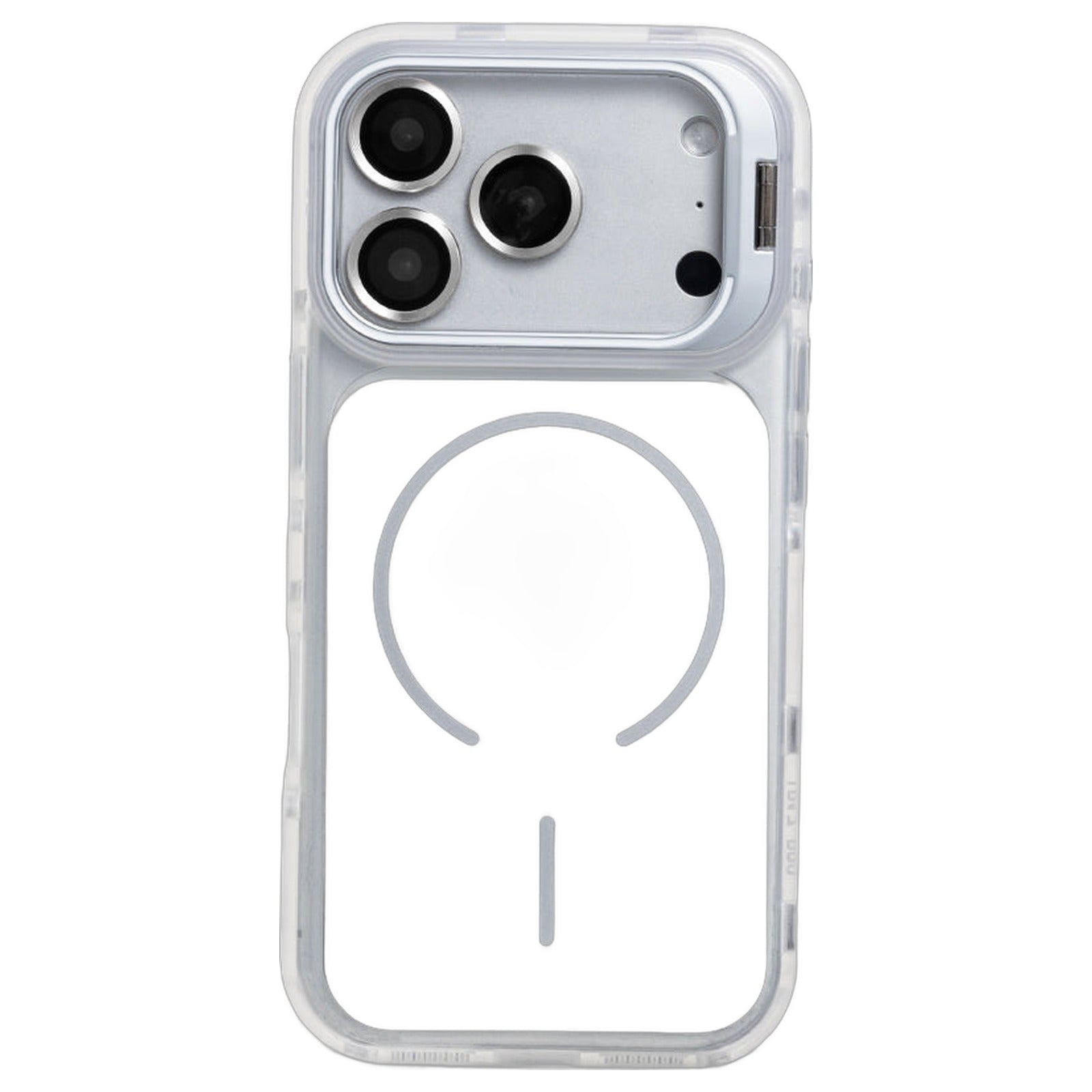 Capa para iPhone Protect Stand branca, vista da traseira