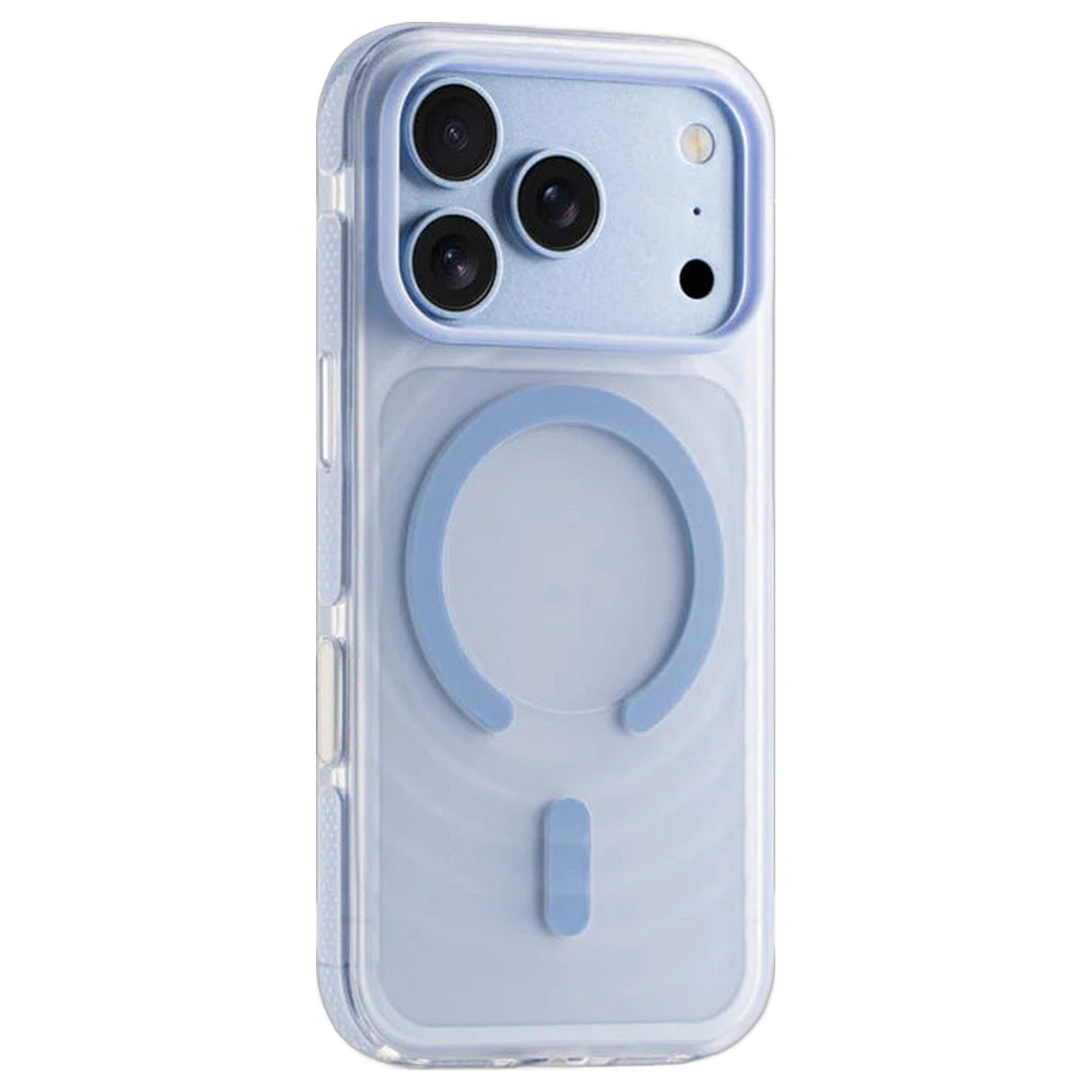 Capa para iPhone Matte Wavy branca, vista da traseira