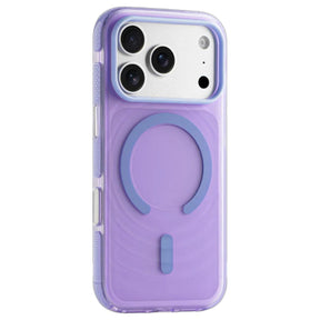 Capa para iPhone Matte Wavy lilás, vista da traseira