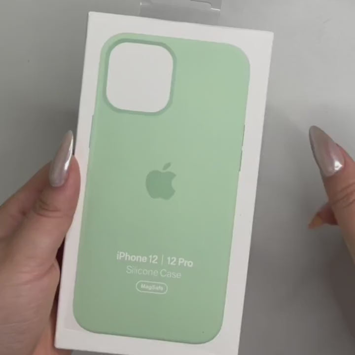 Capa para iPhone de Silicone Pistachio Série 12